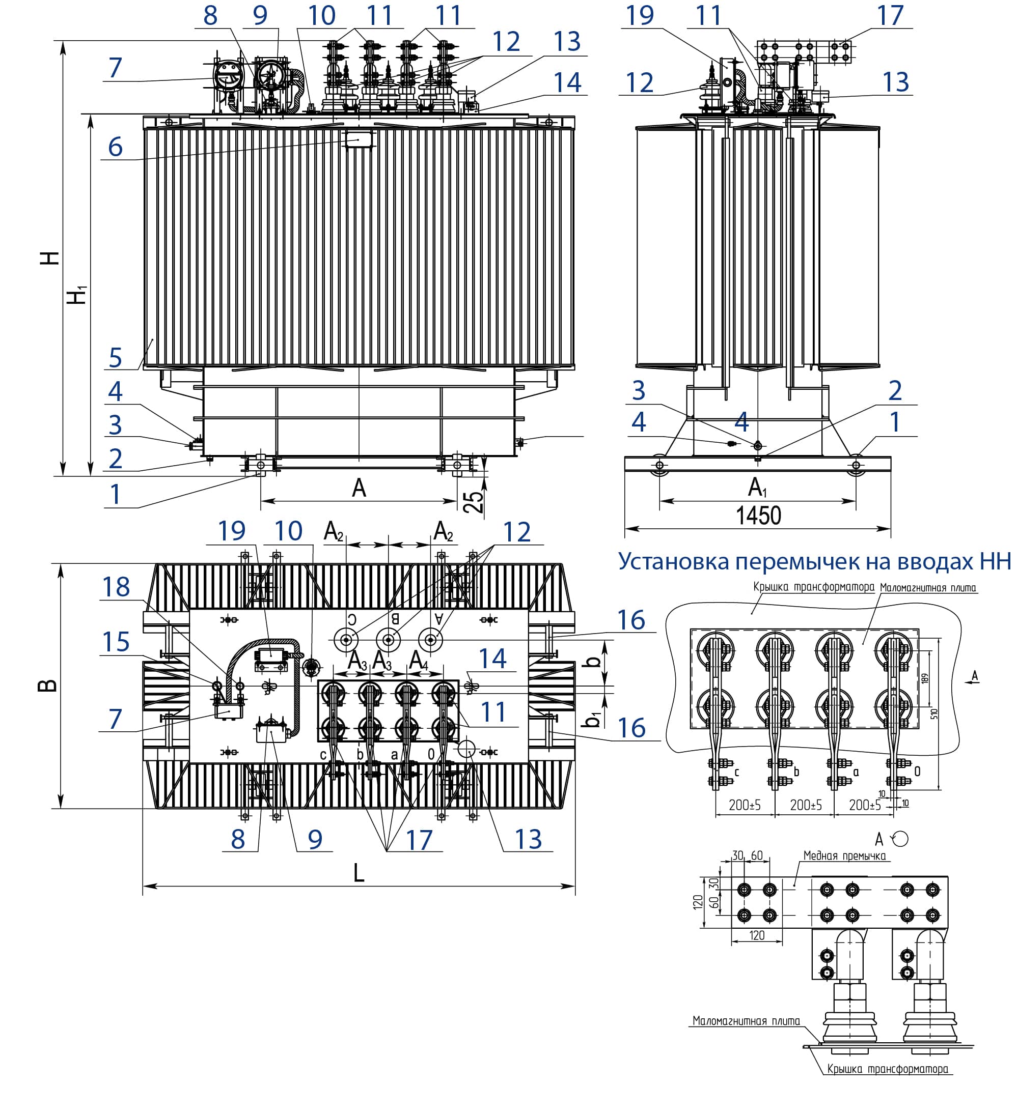 Схема трансформатора ТМГ 11